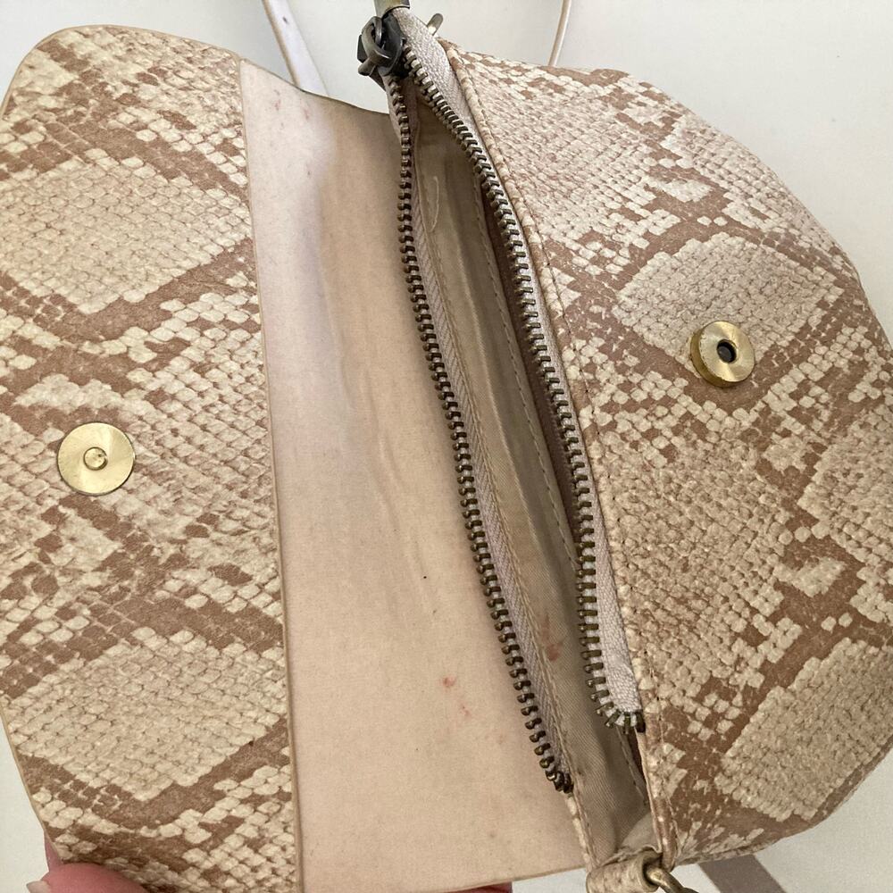 Anthropologie Emma Faux Animal Print Convertible Crossbody Belt Bag - Picture 2 of 8